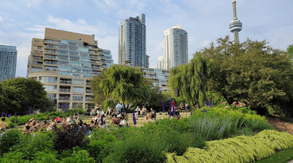 Rental apartments in Toronto can be found near the Music Garden.