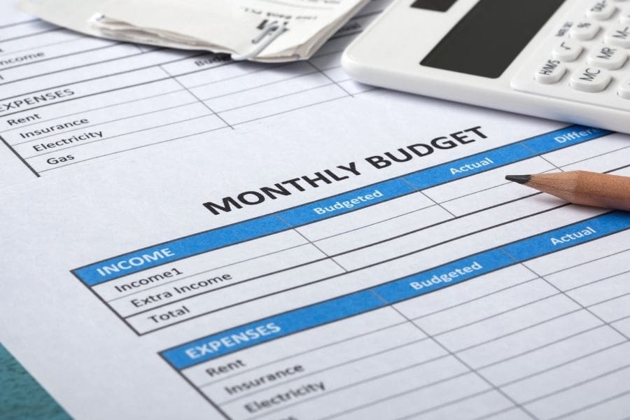 A monthly budget worksheet is useful for managing personal finances in Canada. 