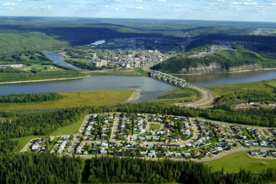 Modern residential homes in Timberlea neighbourhood, Fort McMurray Alberta, suitable for families.”