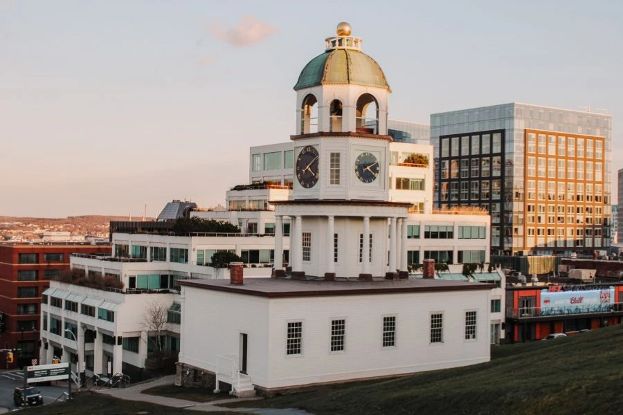 The historic Halifax Town Clock on Citadel Hill, is an iconic 1803 landmark.