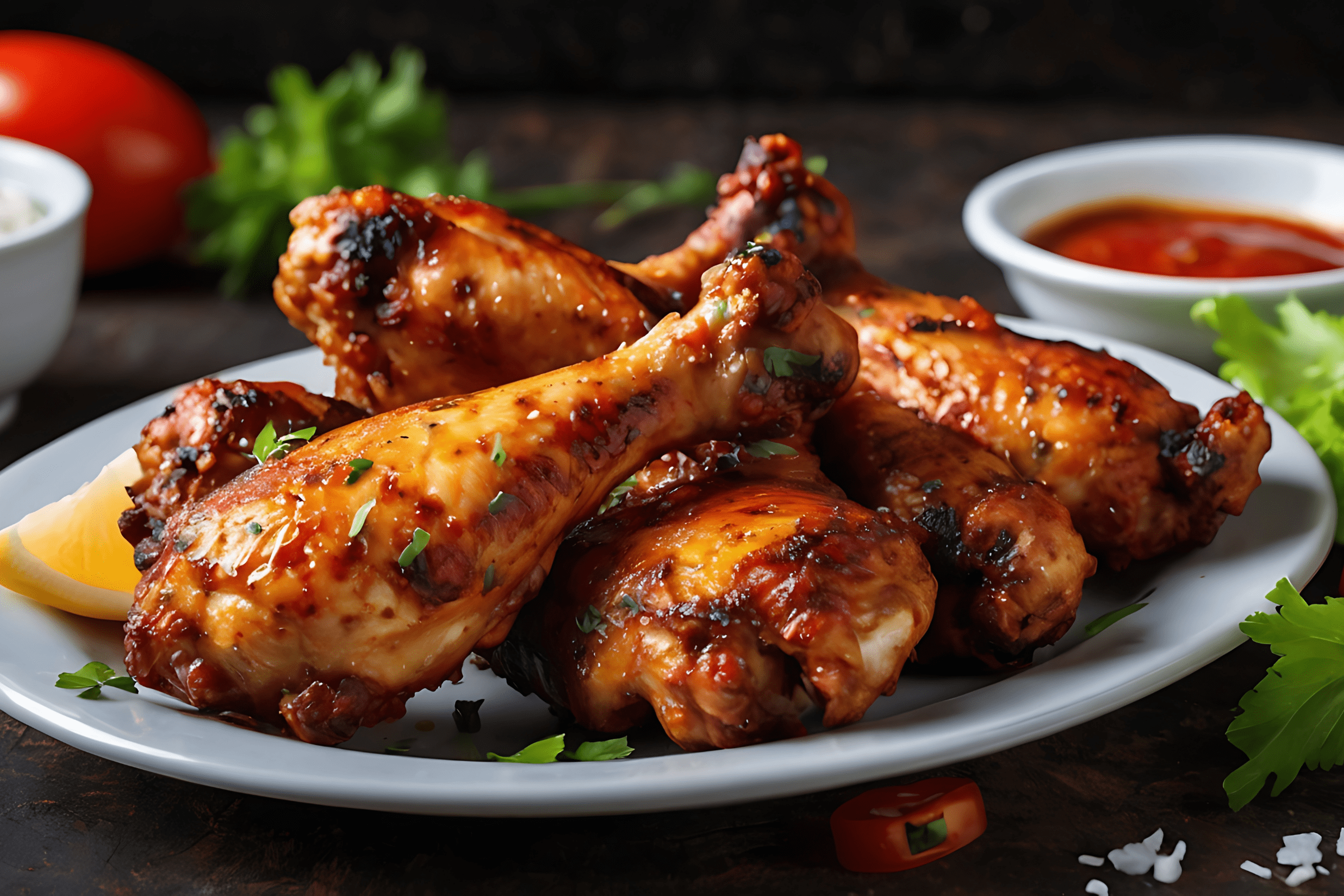 Ailes de poulet tandoori cuites au four