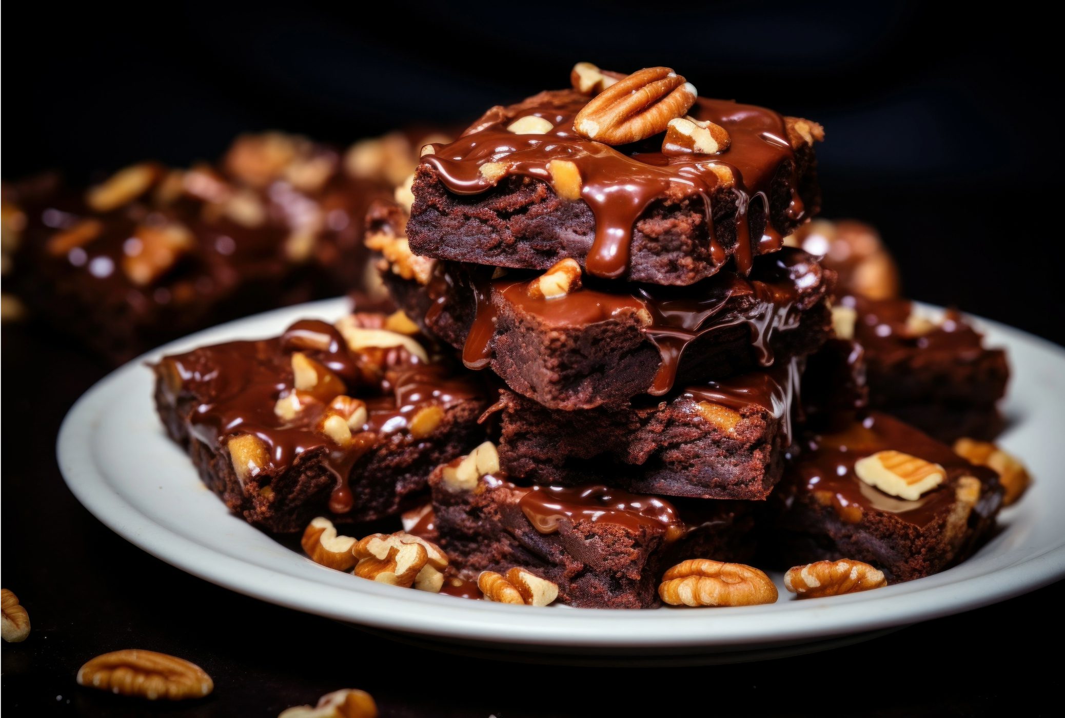 Brownies caramel-pacanes