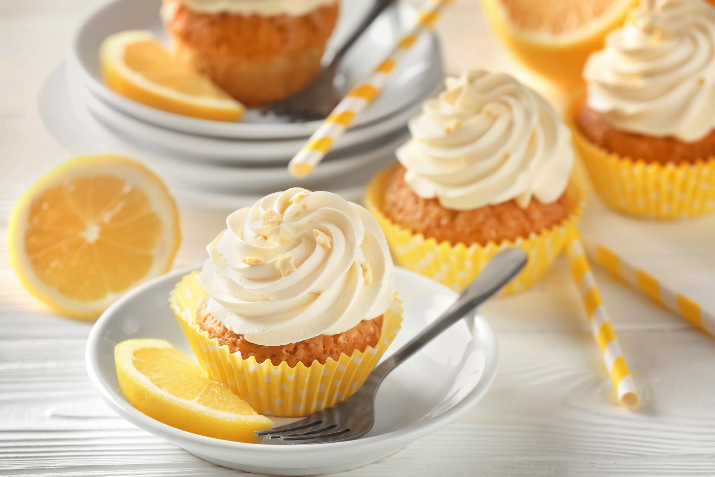 Baby Cakes with Lemon Buttercream Icing