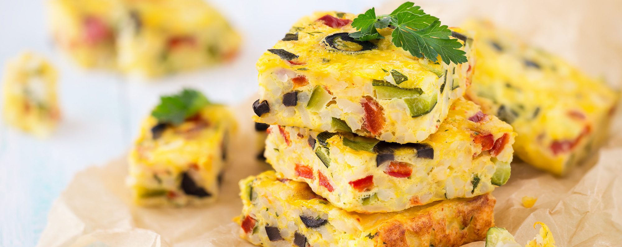 breakfast mediterranean frittata headers