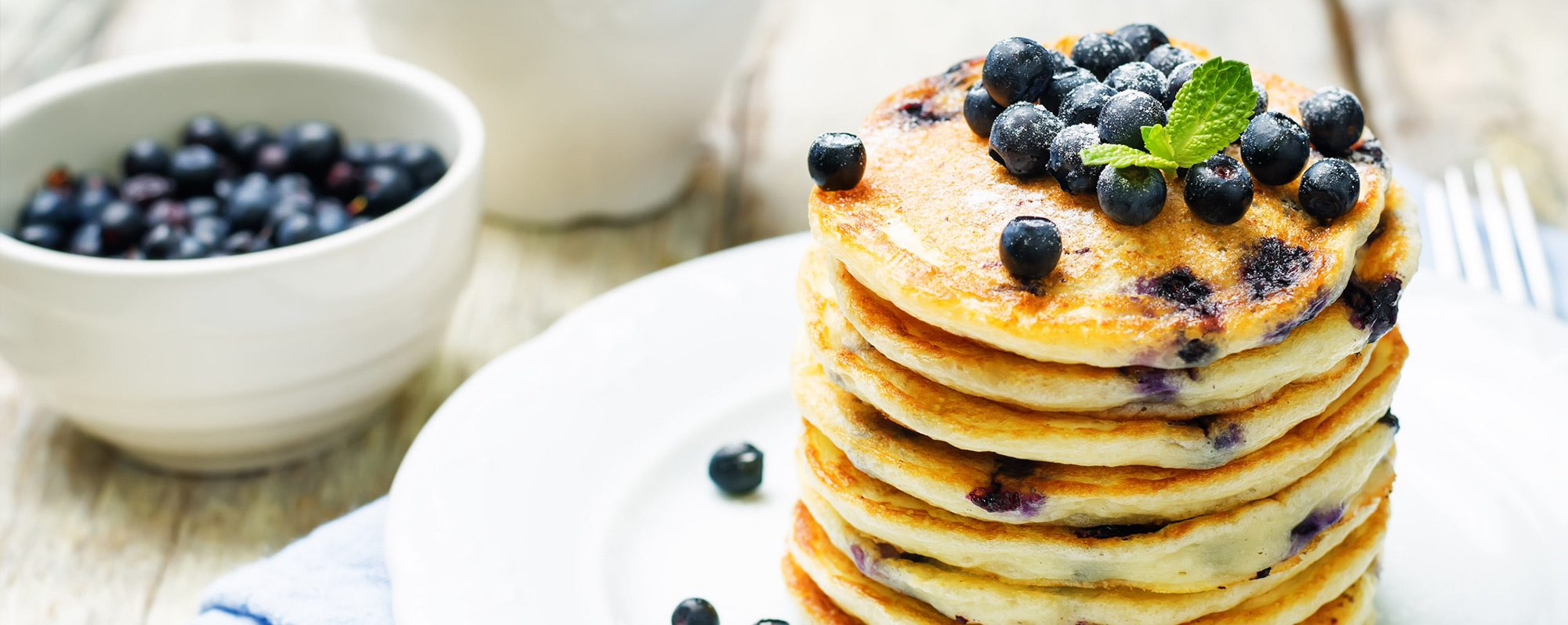 Crêpes au citron et aux bleuets