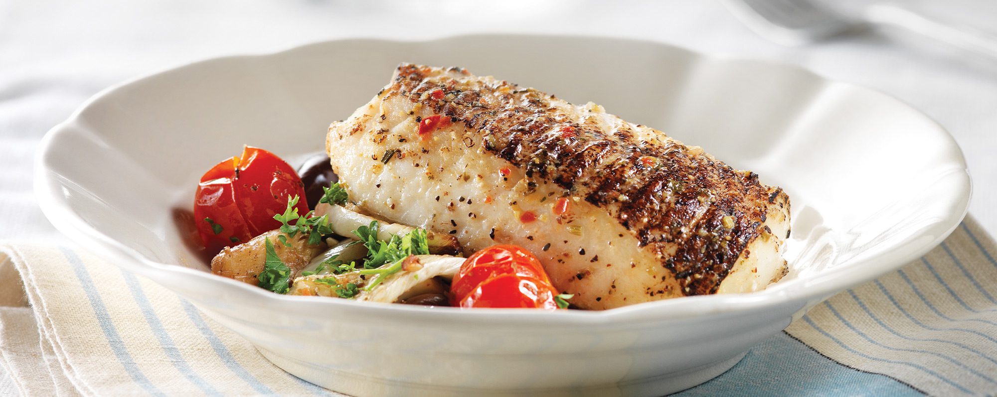 Fennel salad with rustic italian cod recipe chef connexion