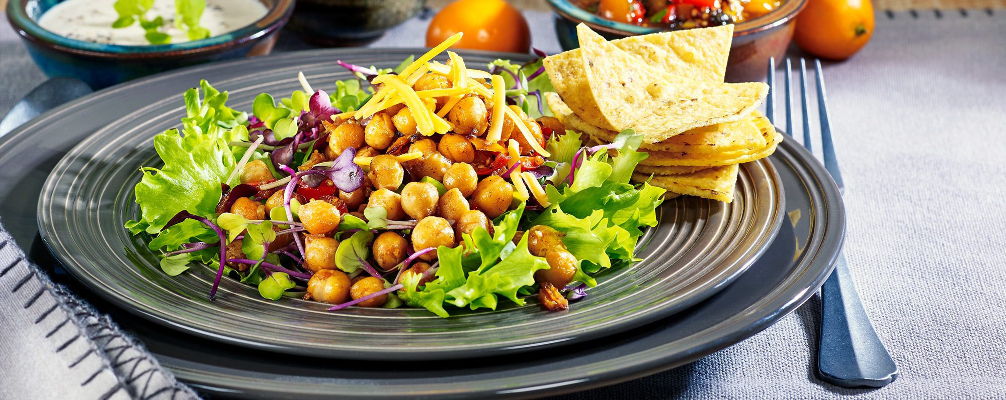 chickpea taco salad