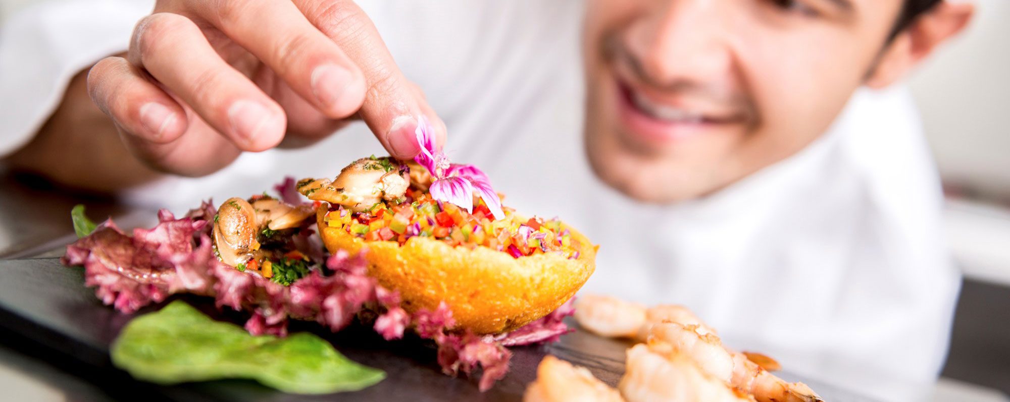 food plating header