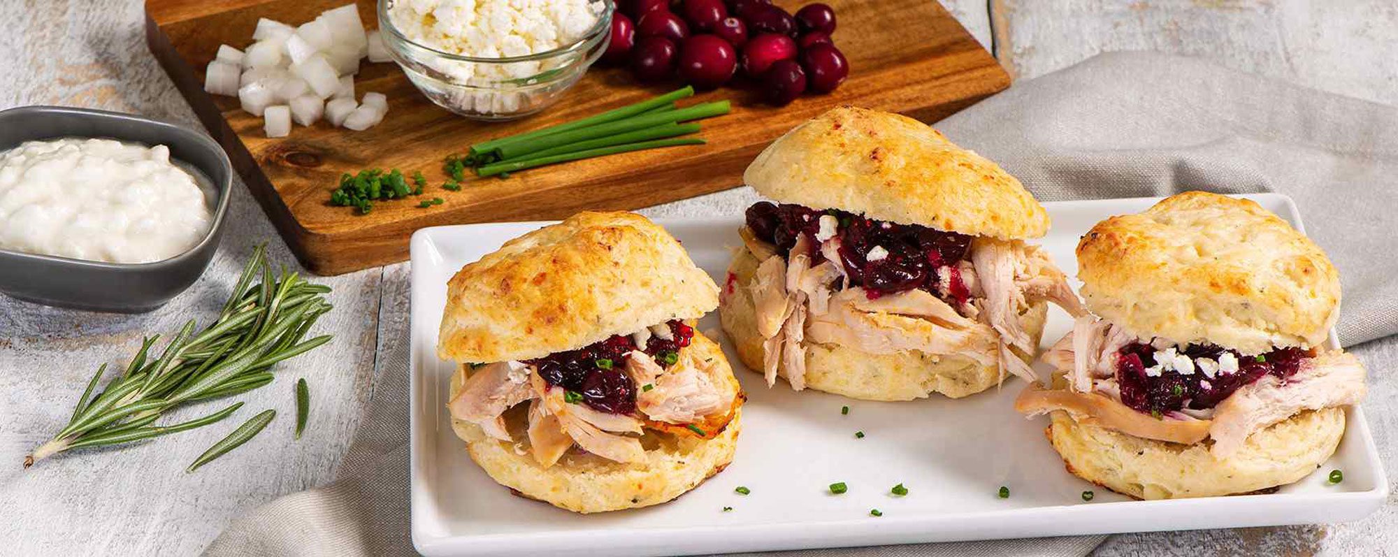 pulled chicken goatcheese sliders