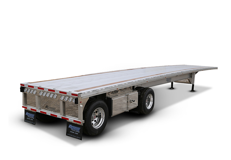 extreme xp55 aluminum tandem flatbed trailer