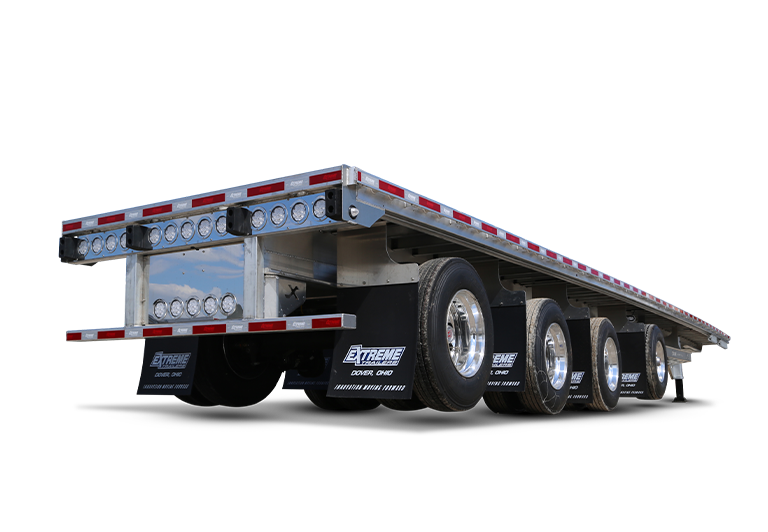 extreme xp75 aluminum 4 5 6 axle flatbed trailer
