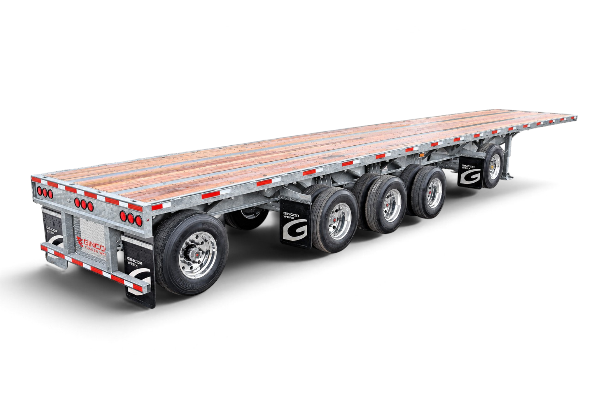 2028 GINCOR 53′ 5-Axle Galvanized Steel Flatbed Trailer
